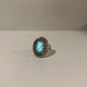 Sterling Silver Labradorite Ring Size 7